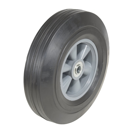 Hard Rubber Wheel 10x2.5 Black